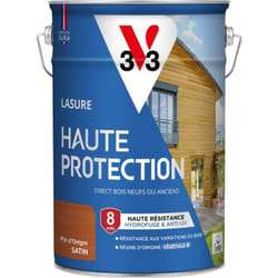 V33 - Lasure Haute Protection Biosourcée pin d'or Satin - 5L