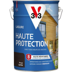 V33 - Lasure Haute Protection Biosourcée wengé Satin - 5L