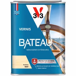 A L'ÉPREUVE DE TOUTES LES ÉPREUVES ! Haute résistance, hautes performances, haute exigence… Le VERNIS BATEAU V33 représente u ...