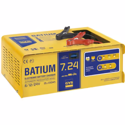 Description générale Le chargeur de batterie automatique GYS BATIUM 7-24 est conçu pour charger tous types de batteries au pl ...