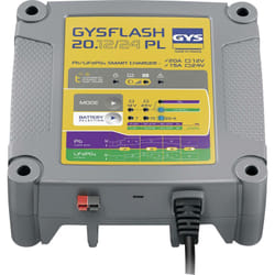 GYS - flash 20.12/24 pl 026049 Chargeur automatique 12 v, 24 v 7 a, 15 a, 20 a 7 a, 15 a A393952