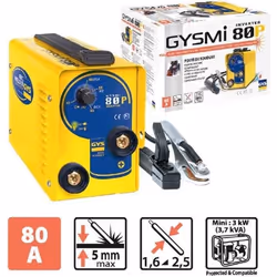 Poste à souder Gys - Gysmi 80 p - MMA 80A - Electrode enrobée - Rutiles - 8 mm