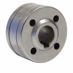 Galet double gorges en V 30° pour fils pleins aciers Ø 0,8 et 1,0 mm Compatibilités : • SMARTMIG 142, 152, 162, 3P, 182 et 18 ...