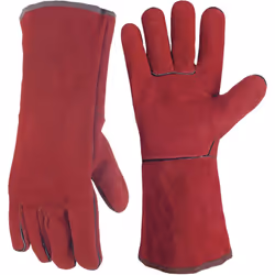 Gants de soudure en cuir de bovin avec doublure intérieure contre la chaleur.POINTS FORTSSimple à enlever grâce à sa manchett ...