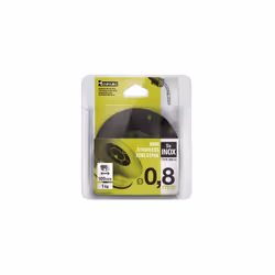 Fil pour la soudure inox 308L. Fil massif de diamètre 0.8mm, bobine de diamètre 100mm et de 1kg environ. Compatible sur la pl ...