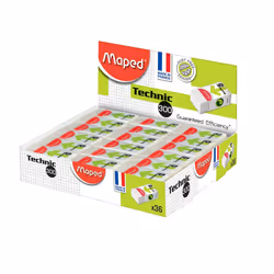 Maped M011301 gomme à effacer Caoutchouc Blanc 36 pièce(s)