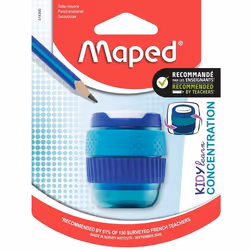 Taille-Crayons 1 Trou Avec Réservoir Grande Capacité Kidy Learn Concentration - Maped - Fournitures Scolaires Enfants