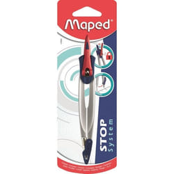 Maped 19600 compas à secteur Bleu, Métallique, Rouge