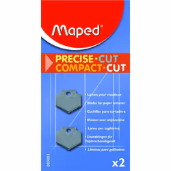 Lames droites - MAPED - 089093 - Set de 2 - Pour massicots COMPACT CUT A4 - Précision élevée