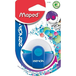 MAPED - Gomme ZENOA avec étui rotatif coloris UNIQUE BLEU blister
