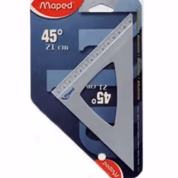 Equerre 45° 21cm aluminium