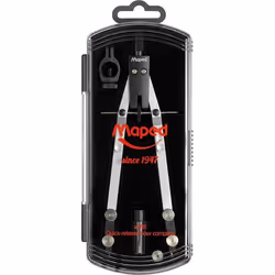 Compas technique - Réglage rapide - Métal - Coffret 3 pièces - Maped