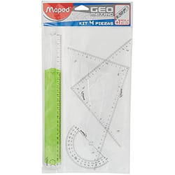 Kit Traz - MAPED - Règle Équerre Rapporteur - Pratique - Léger - Compact