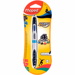 Maped Twin Tip, Stylo à bille, Noir, Bleu, Vert, Rouge, 1 pièce(s)