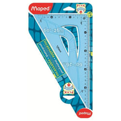 Maped Flex Triangle 60° Plastique Bleu, Translucide