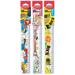 Maped RIGHELLO TATOO 30CM Lignomètre 30 mm Plastique Transparent 1 pièce(s)