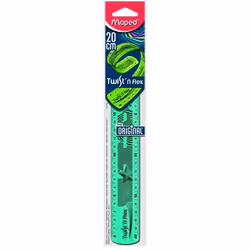 MAPED Règle Plate 20cm TwistnFlex VERTE
