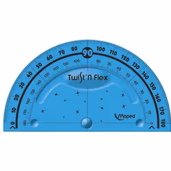 Rapporteur - MAPED - Twistn Flex - 180 degrés - 10 cm - Flexible et incassable
