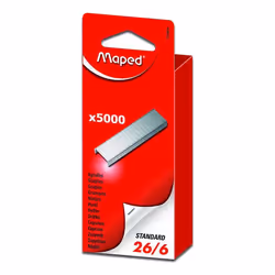 Agrafes - MAPED - 26/6 - Boîte de 5000 - Idéales pour bureau - Haute qualité