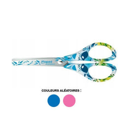 Ciseaux scolaire - 13 cm - Bouts ronds - Acier - Motifs fleuris - Maped