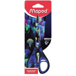 Maped - Ciseaux Symétriques 16 cm Deepsea Paradise - Lames en Acier - Anneaux Confortables - Ciseaux Scolaires Dès 12 Ans