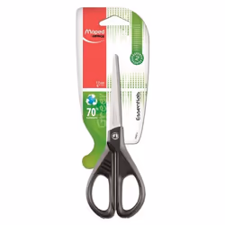 Maped Essential Green, Découpe droite, Unique, Noir, Acier inoxydable, Acier inoxydable, Ciseaux d'office, Ambidextre