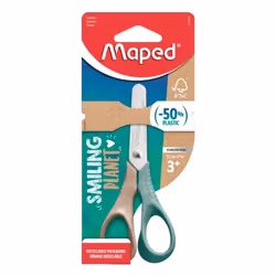 Maped Creativ 472020FM ciseaux à bouts ronds Universel Découpe droite Marron, Vert, Acier inoxydable