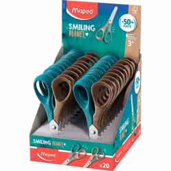 Maped 472021FM, Enfant, Régler, Marron, Vert, Métallique, Ciseaux pour loisirs créatifs, Bouts arrondis, 14 mm