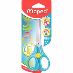 Maped 473110, Enfant, Découpe droite, Unique, Acier inoxydable, Turquoise, Jaune, Acier inoxydable, Ciseaux pour loisirs créa ...