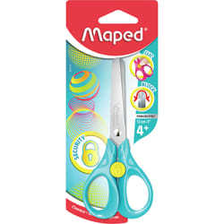 Maped 473110 ciseaux à bouts ronds Ciseaux pour loisirs créatifs Découpe droite Acier inoxydable, Turquoise, Jaune