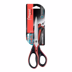 Maped 499210 ciseaux à bouts ronds Universel Découpe droite Noir, Rouge, Argent