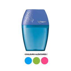 Taille-crayon - MAPED - Shaker - Couleurs assorties - Réservoir translucide - Enfants