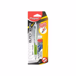 Maped Porte mine auto 0.7 + etui min, Noir, Vert, Blanc, Noir, HB, 0,7 mm