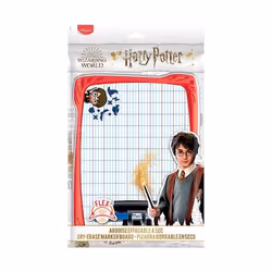 Ardoise blanche incassable MAPED HARRY POTTER + 1 feutre + 1 brosse