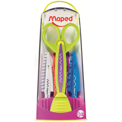Maped 601005 ciseaux à bouts ronds Ciseaux pour loisirs créatifs Découpe de forme Multicolore