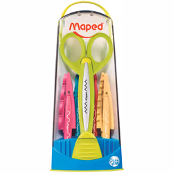 Maped 601005 ciseaux à bouts ronds Ciseaux pour loisirs créatifs Découpe de forme Multicolore