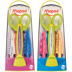 Maped 601005 ciseaux à bouts ronds Ciseaux pour loisirs créatifs Découpe de forme Multicolore