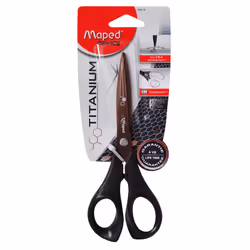 Maped 684110, Adulte, Découpe droite, Unique, Noir, Titanium/acier inoxydable, Universel