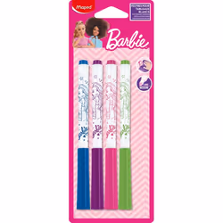 Maped Creativ 4 feutres effaçables à sec Barbie pour ardoise blanche, 4 pièce(s), Bleu, Vert, Rose, Violet, Multicolore