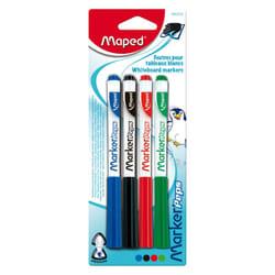 Maped 741312 marqueur 4 pièce(s) Noir, Bleu, Vert, Rouge