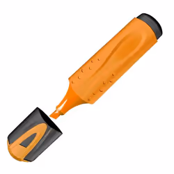 Maped Fluo Peps, 12-pack, 12 pièce(s), Orange, Pointe biseautée, Noir, Orange, Papier, Boîte