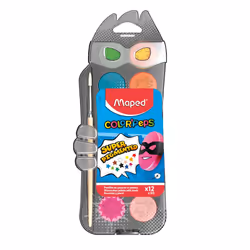 Maped 811520, Noir, Bleu, Cyan, Vert, Orange, Rose, Rouge, Blanc, Jaune, Lavable, 12 pièce(s)