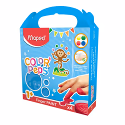Maped M812510 peinture lavable Bleu, Vert, Rouge, Jaune