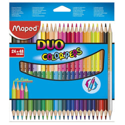 Maped Crayons Bicolores Color'Peps X24 Bte Carton