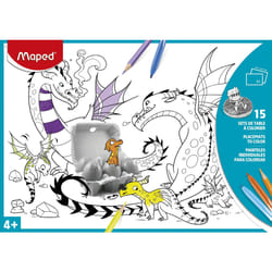 Maped Sets De Table A Colorier X15 Couleur Assortie Pochett Carton