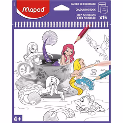 Maped Livret De Coloriage X15 Feuilles Couleur Assortie, 4 an(s), Plastique, Multicolore