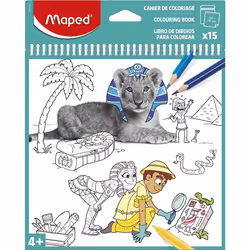 Maped Livret De Coloriage X15 Feuilles Couleur Assortie