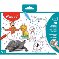 Maped Mini Jeux A Colorier 20 Feuilles Pochette Carton, 4 an(s), Plastique, Multicolore