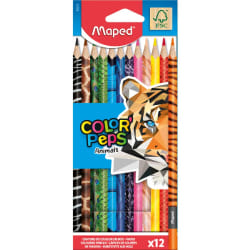 Maped CRAYONS COLOR'PEPS X12 ANIMAL BTE CARTON