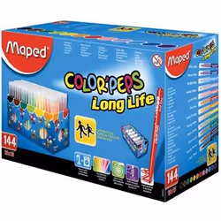 Maped Color'Peps Long Life 144x, Multicolore, 1,3 kg, 144 pièce(s)